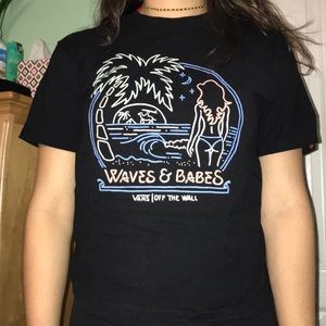 Vans waves and babes t-shirt